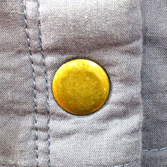 Amuse Society Seabreeze Embroidered Button Up Lightweight Quilted Jacket S/M - Picture 7 of 10